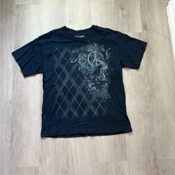 Men’s Y2K Grunge Urban Pipeline Black T Shirt Size Large Graphic - Picture 1 of 4